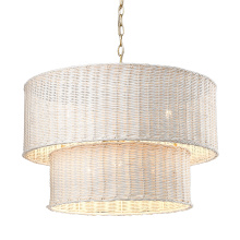  1084-6 BCB-WW - Golden Lighting Erma 6-light Chandelier in Brushed Champagne Brass