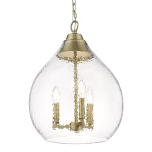  1094-3P BCB-HCG - Golden Lighting Ariella 3-light Pendant in Brushed Champagne Brass
