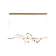  1468-LP BCH - Ziva by Golden Lighting Aurora Integrated LED Island Light in Brushed Champagne