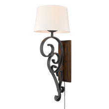  1821-WT1 BI-RO - Wry Lighting Madera 1-light Wall Sconce in Black Iron