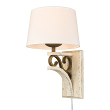  1832-1W BC-CDW - Golden Lighting Solay 1-light Wall Sconce in Burnished Chestnut