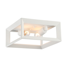  2073-FM NWT - Golden Lighting Smyth 2-light Flush Mount in Natural White