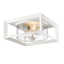  2073-OFM NWT-SD - Golden Lighting Smyth 2-light Outdoor Ceiling in Natural White