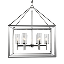  2074-6 CH-CLR - Wry Lighting Smyth 6-light Chandelier in Chrome