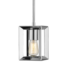  2074-M1L CH - Golden Lighting Smyth 1-light Pendant in Chrome