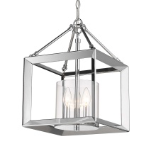  2074-M3 CH-CLR - Wry Lighting Smyth 3-light Chandelier in Chrome