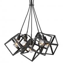  2086-5P BLK - Cassio 5 Light Pendant in Matte Black