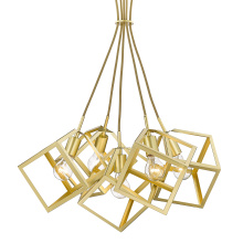  2086-5P OG - Golden Lighting Cassio 5-light Chandelier in Olympic Gold