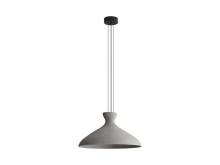  2173-22 GCT - Aethera 22" LED Pendant in Grey Cement