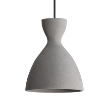  2173-7 GCT - Golden Lighting Aethera 7in Integrated LED Pendant in Grey Cement