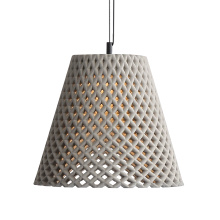  2419-14 GCT - Golden Lighting Clarus 14in Integrated LED Pendant in Grey Cement