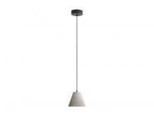  2419-8 GCT - Clarus 8" LED Pendant in Grey Cement