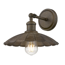  3124-1W DR - Wry Lighting Clemence 1-light Wall Sconce in Dark Rust