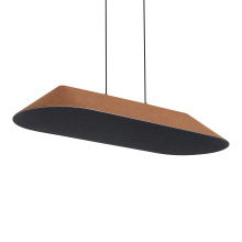  3133-LP43 CO-BK - Golden Lighting Faroe Integrated LED Island Light in Coffee/Black
