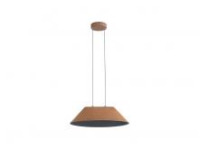  3133-P21 CO-BK - Faroe 21" LED Pendant in Coffee/Black