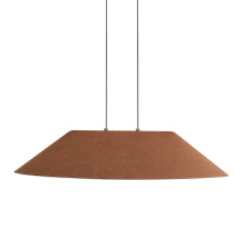  3133-P30 CO-BK - Golden Lighting Faroe 30in Integrated LED Pendant in Coffee/Black Felt