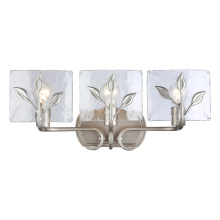  3160-BA3 PS-HWG - Golden Lighting Calla 3-light Vanity in Peruvian Silver