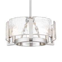  3164-3 PW-HWG - Golden Lighting Aenon 3-light Chandelier in Pewter