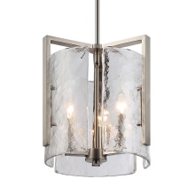  3164-3P PW-HWG - Golden Lighting Aenon 3-light Pendant in Pewter