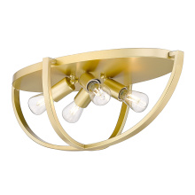  3167-FM24 OG - Golden Lighting Colson 4-light Flush Mount in Olympic Gold