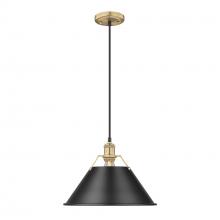  3306-L BCB-BLK - Orwell 14" Wide Large Pendant in Brushed Champagne Bronze with Matte Black