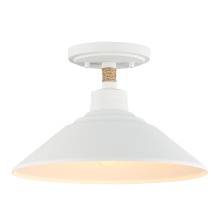  3318-SF NWT - Golden Lighting Journey 1-light Semi-Flush Mount in Natural White