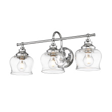  3610-BA3 CH-CLR - Wry Lighting Daphne 3-light Vanity in Chrome
