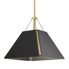  3879-M BCB-NB - Wry Lighting Ranik 1-light Pendant in Brushed Champagne Brass