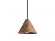  3988-10 DWA - Conique 1-Light Mini Pendant in Dark Walnut