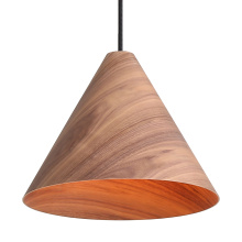  3988-13 DWA - Golden Lighting Conique 1-light 13in Pendant in Dark Walnut