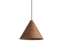  3988-18 DWA - Conique 2-Light Pendant in Dark Walnut