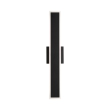  4072-OWL24 SNB - Golden Lighting Obsidian Integrated LED 24in Outdoor Wall in Sand Black