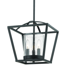  4309-M3 BLK-BLK-SD - Golden Lighting Mercer 3-light Chandelier in Matte Black