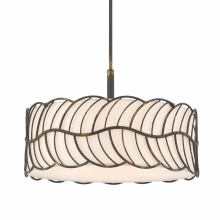  4501-5P ABI - Wry Lighting Simbolo 5-light Pendant in Antique Black Iron