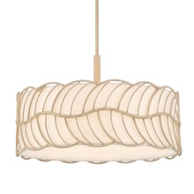 4501-5P AM - Wry Lighting Simbolo 5-light Pendant in Almond