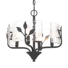  4503-4P NB-HWG - Wry Lighting Bloem 4-light Pendant in Natural Black