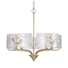  4503-5P WG-HWG - Wry Lighting Bloem 5-light Pendant in White Gold