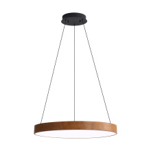  4963-24 WA - Wry Lighting Anello Integrated LED Pendant in Walnut
