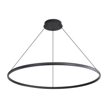  5460-71 SNB - Golden Lighting Veritas Integrated LED 71in Chandelier in Sand Black