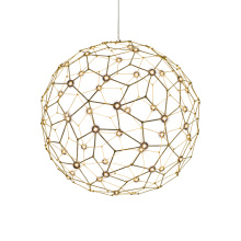  5462-24 NBS - Golden Lighting Spheris Integrated LED 24in Pendant in Natural Brass