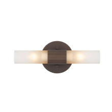  5803-2W MDB-EBO - Wry Lighting Lyssna Cirkel 2-light Wall Sconce in Modern Bronze
