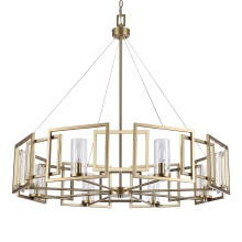 6068-8 BCB - Golden Lighting Marco 8-light Chandelier in Brushed Champagne Brass