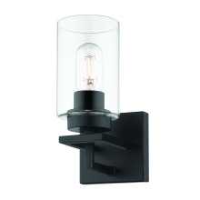  6070-BA1 BLK-BLK - Golden Lighting Tribeca 1-light Vanity in Matte Black