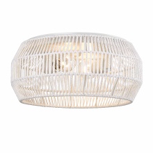  6076-FM WHT-WR - Golden Lighting Marlee 2-light Flush Mount in Matte White