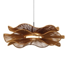  6300-24 LAT - Wry Lighting Whisper Integrated LED Pendant in Latte Rope