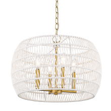  6808-4 MBG-WR - Wry Lighting Ellie 4-light Chandelier in Modern Brushed Gold