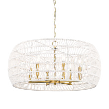  6808-6 MBG-WR - Wry Lighting Ellie 6-light Chandelier in Modern Brushed Gold