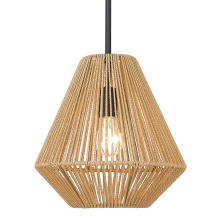  6937-M BLK-NR - Golden Lighting Valentina 1-light Pendant in Matte Black