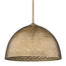  6950-L MBS - Golden Lighting Shepard 1-light Pendant in Modern Brass and Modern Brass shade