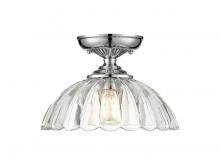  6952-SF CH-CLR - Audra 1-Light Vanity Light in Pewter with Clear Glass